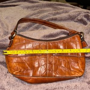Brown, leather Fossil handbag